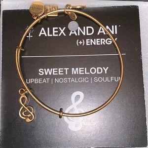 Alex & Ani music note bracelet - gold